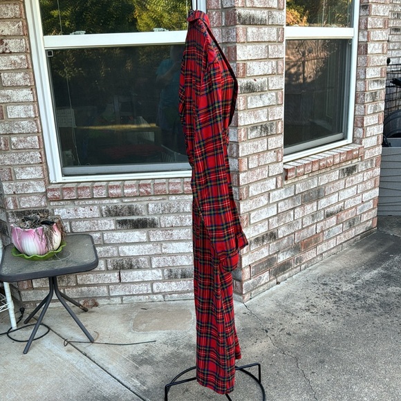 Vtg 50s 60s state o Maine plaid viyella Wool Blend robe As Is - Picture 10 of 14